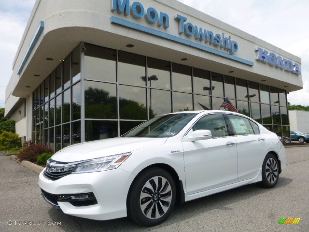 2017 White Orchid Pearl Honda Accord Hybrid Touring Sedan 121059280 2017 Accord Hybrid Touring Sedan White Orchid Pearl Ivory Photo 1
