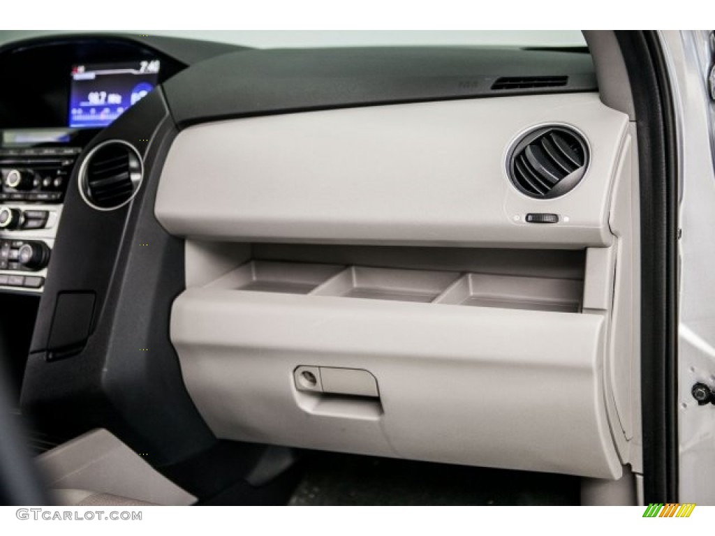 2015 Pilot EX - Alabaster Silver Metallic / Gray photo #24