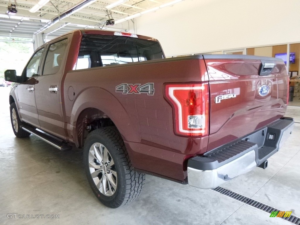 2017 F150 XLT SuperCrew 4x4 - Ruby Red / Earth Gray photo #3