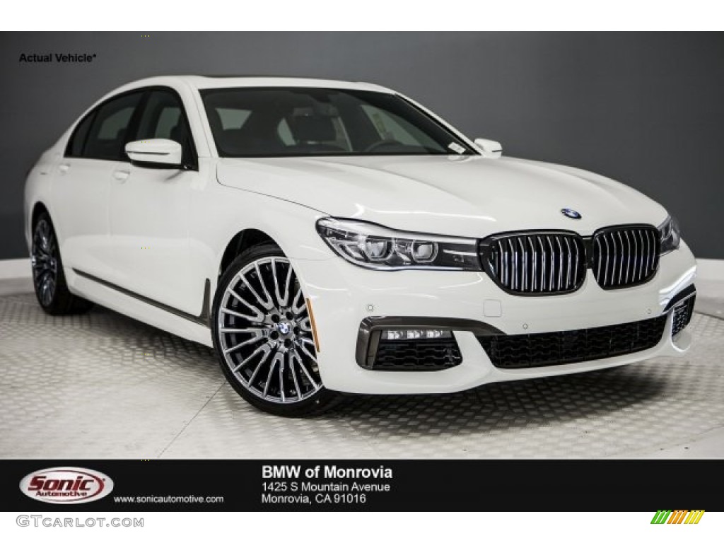 2018 7 Series 740i Sedan - Alpine White / Black photo #1