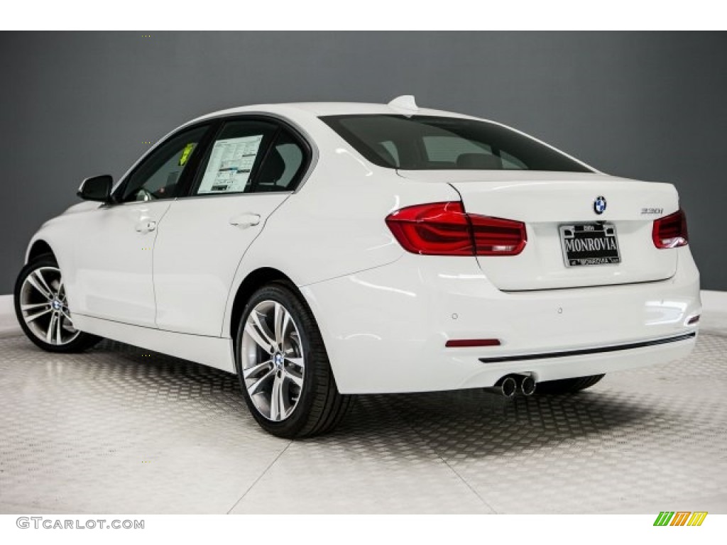 2017 3 Series 330i Sedan - Alpine White / Black photo #3