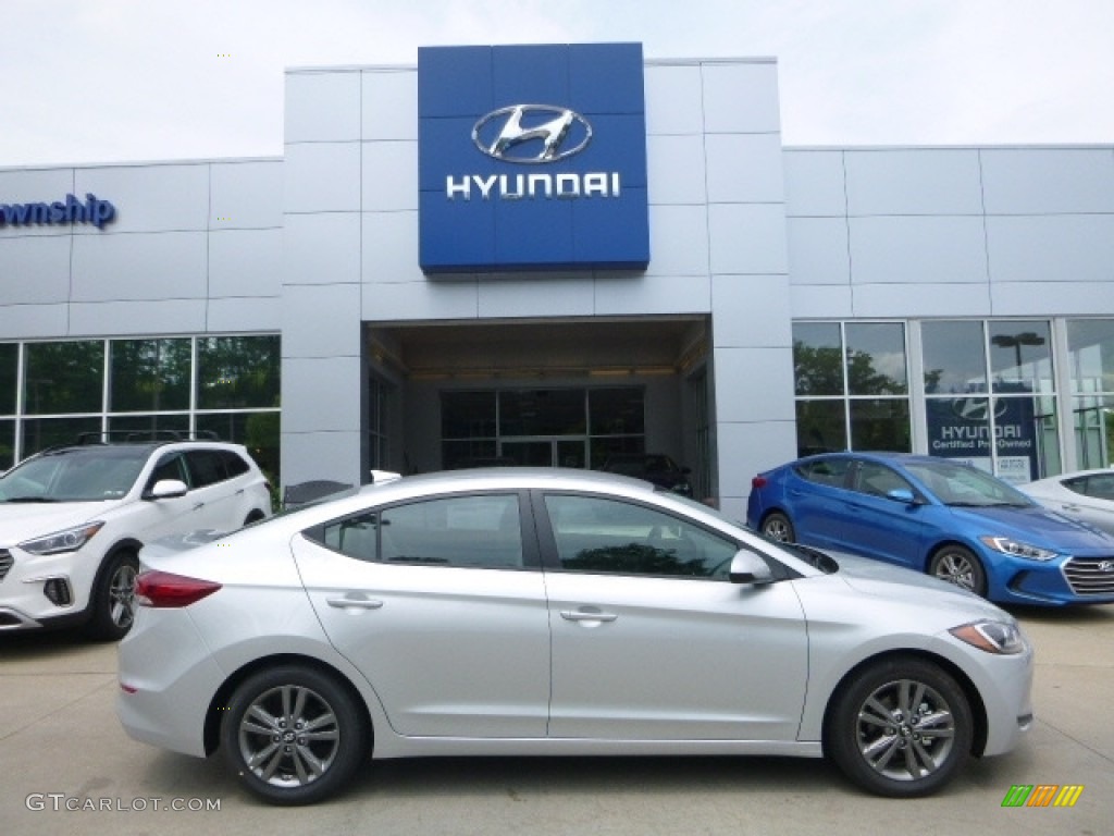 Silver Hyundai Elantra
