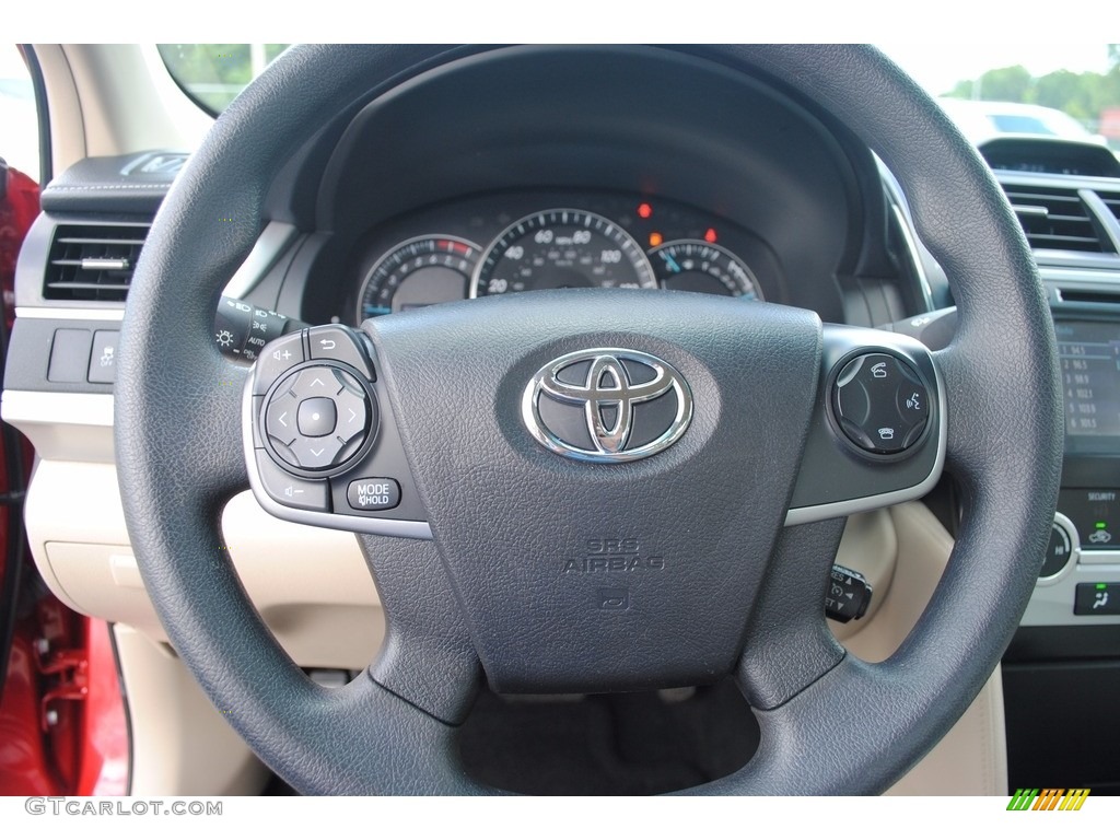 2014 Camry LE - Barcelona Red Metallic / Ivory photo #13