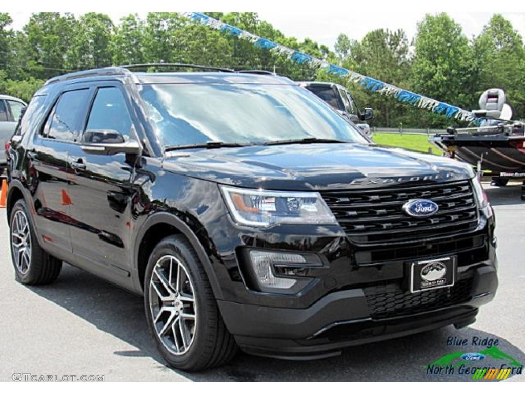 2017 Explorer Sport 4WD - Shadow Black / Ebony Black photo #7