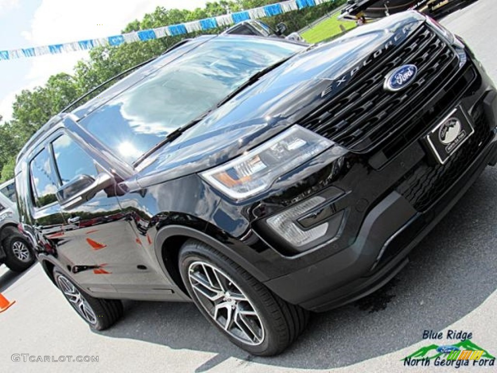 2017 Explorer Sport 4WD - Shadow Black / Ebony Black photo #37