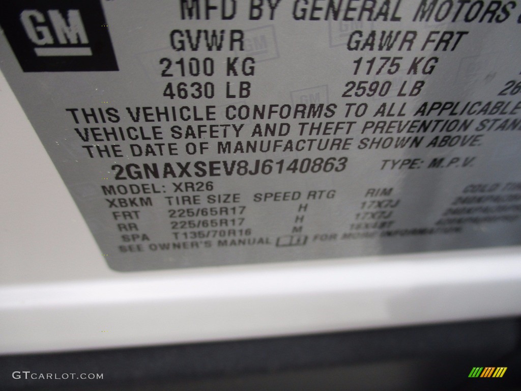 2018 Equinox LT AWD - Summit White / Jet Black photo #19