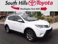 2015 Super White Toyota RAV4 XLE AWD  photo #1