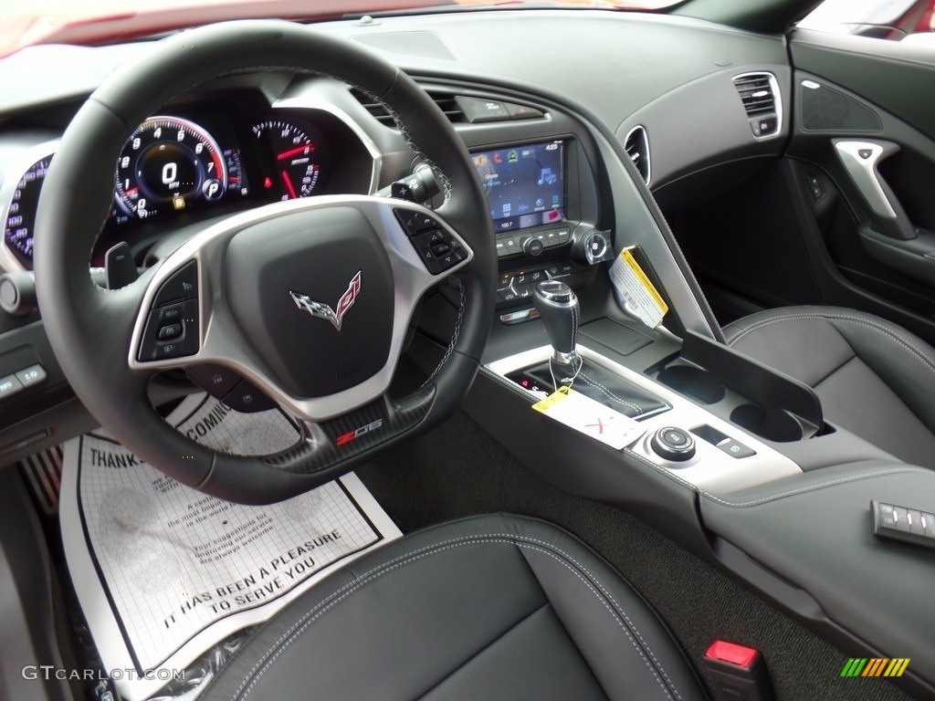 Jet Black Interior 2017 Chevrolet Corvette Z06 Coupe Photo #121095248