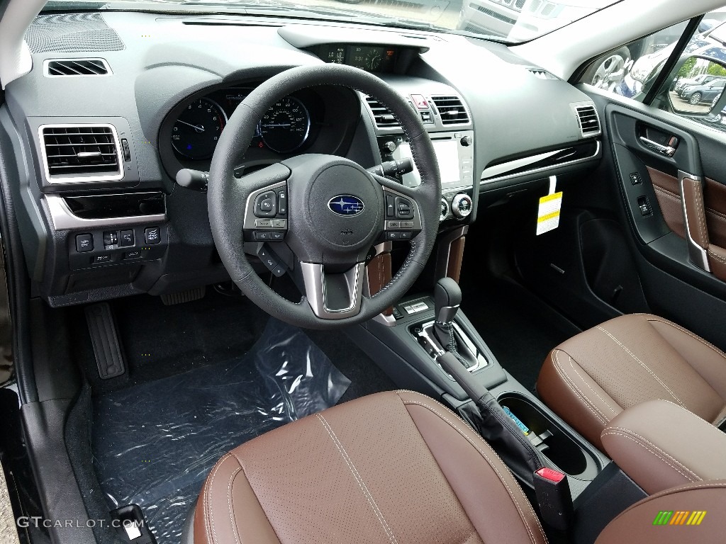 Saddle Brown Interior 2017 Subaru Forester 2.0XT Touring Photo #121099573
