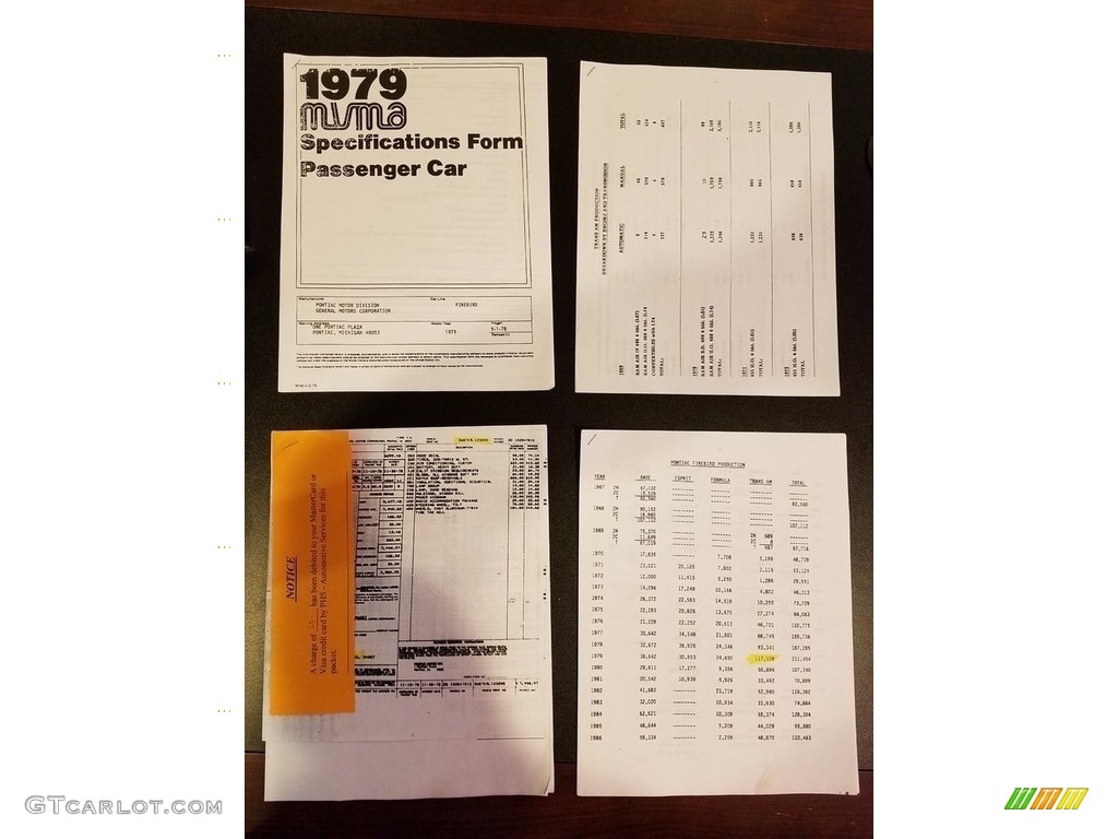 1979 Pontiac Firebird Trans Am Books/Manuals Photos