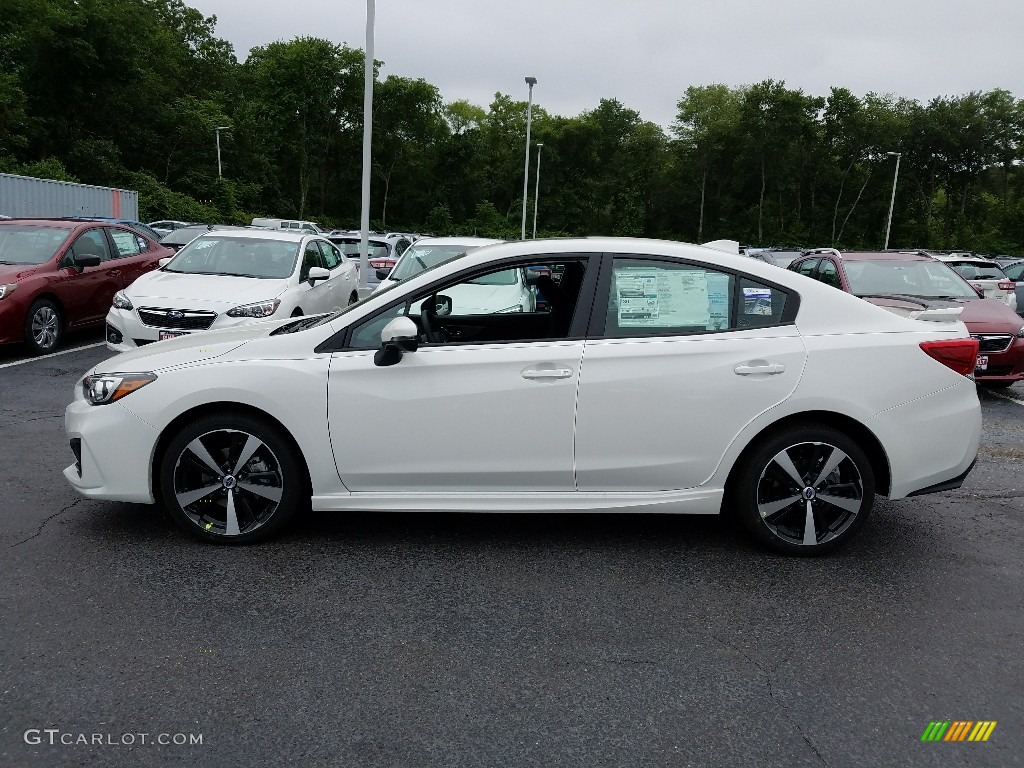 2017 Impreza 2.0i Sport 4-Door - Crystal White Pearl / Black photo #3