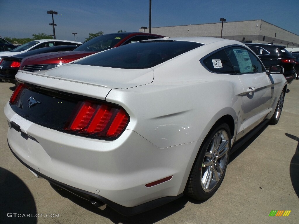 2017 Mustang EcoBoost Premium Coupe - White Platinum / Ebony photo #3