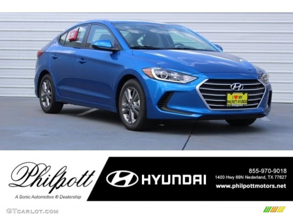 2017 Elantra SE - Electric Blue / Gray photo #1