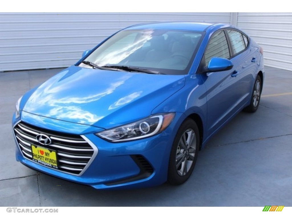 2017 Elantra SE - Electric Blue / Gray photo #3