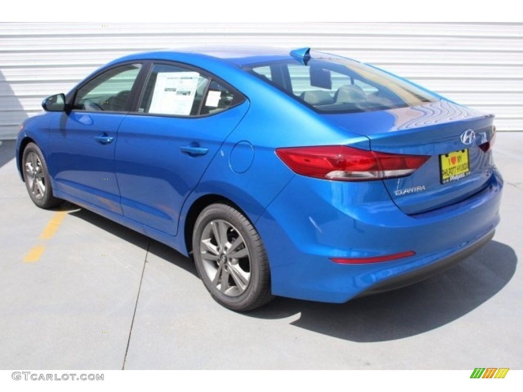 2017 Elantra SE - Electric Blue / Gray photo #6