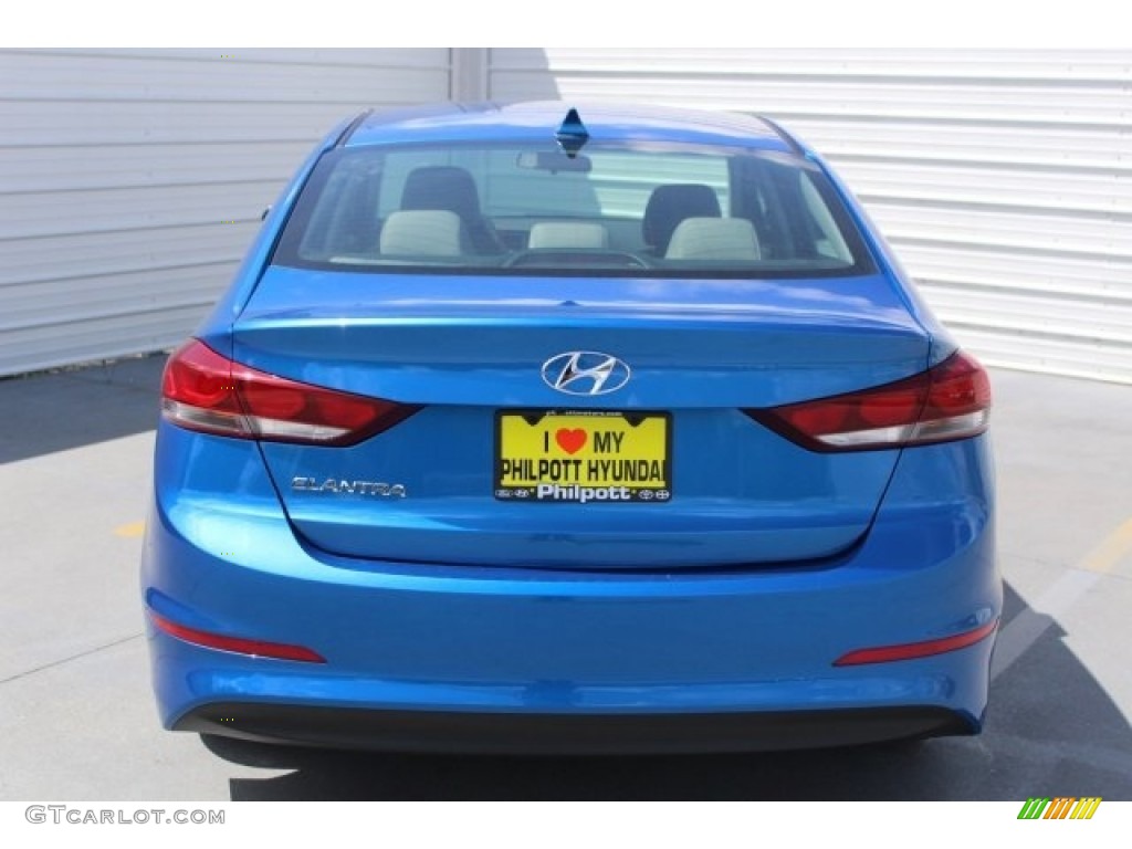 2017 Elantra SE - Electric Blue / Gray photo #7