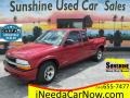 2000 Dark Cherry Red Metallic Chevrolet S10 LS Extended Cab #121085444