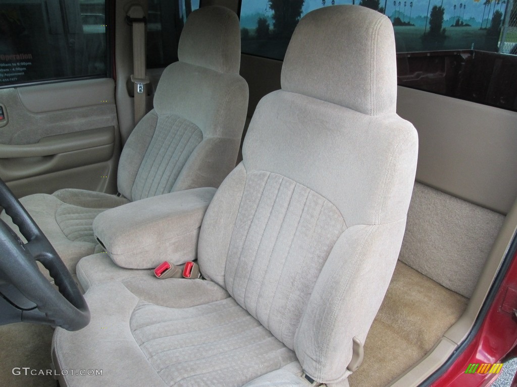 2000 S10 LS Extended Cab - Dark Cherry Red Metallic / Medium Gray photo #11