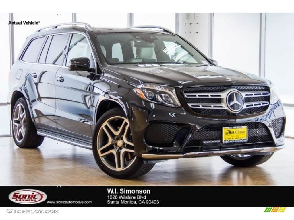 2017 GLS 550 4Matic - Obsidian Black Metallic / designo Porcelain/Black photo #1