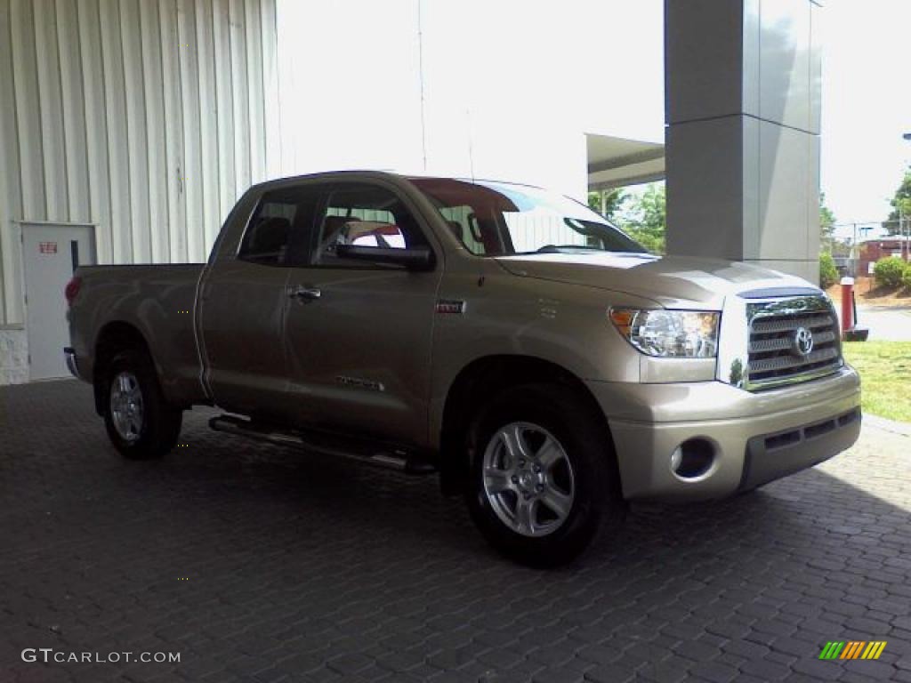 2007 Tundra Limited Double Cab - Desert Sand Mica / Red Rock photo #4