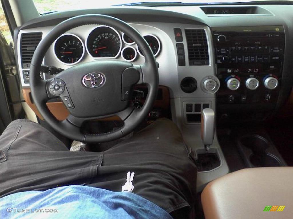 2007 Tundra Limited Double Cab - Desert Sand Mica / Red Rock photo #8