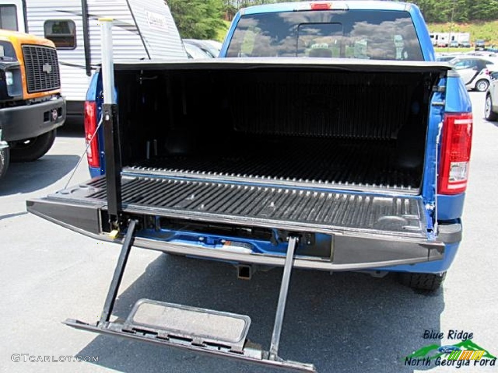 2015 F150 XLT SuperCrew 4x4 - Blue Flame Metallic / Black photo #15