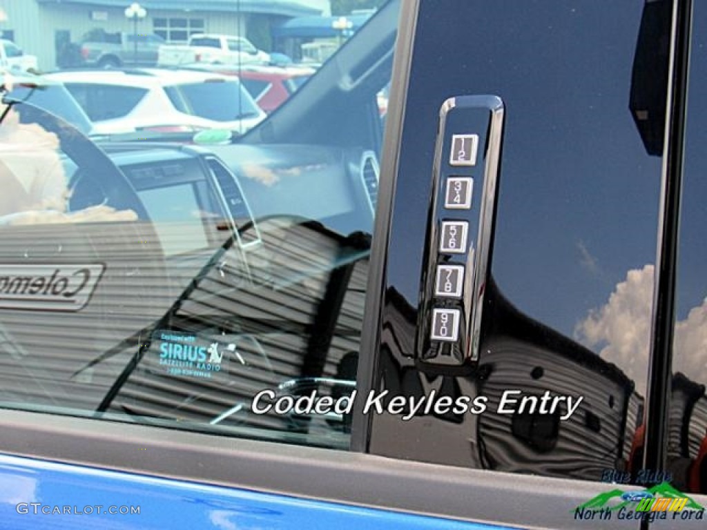 2015 F150 XLT SuperCrew 4x4 - Blue Flame Metallic / Black photo #29