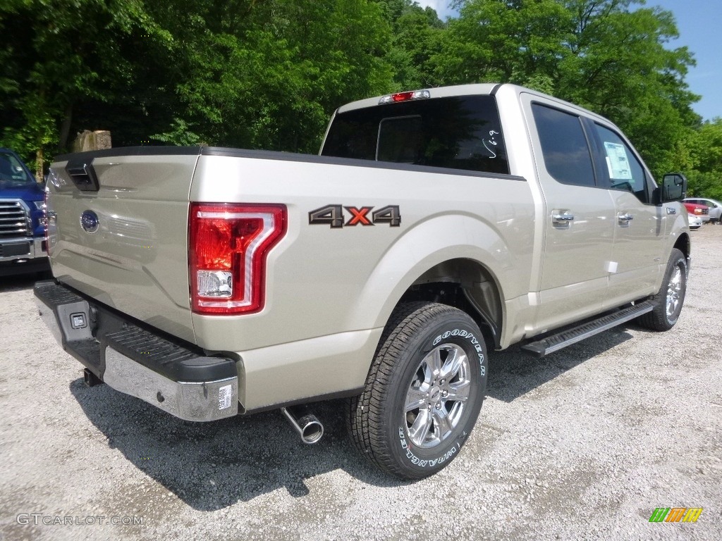 2017 F150 XLT SuperCrew 4x4 - White Gold / Light Camel photo #2