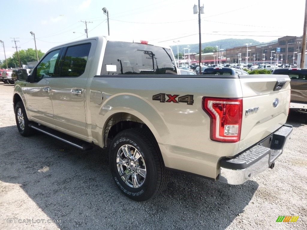 2017 F150 XLT SuperCrew 4x4 - White Gold / Light Camel photo #4