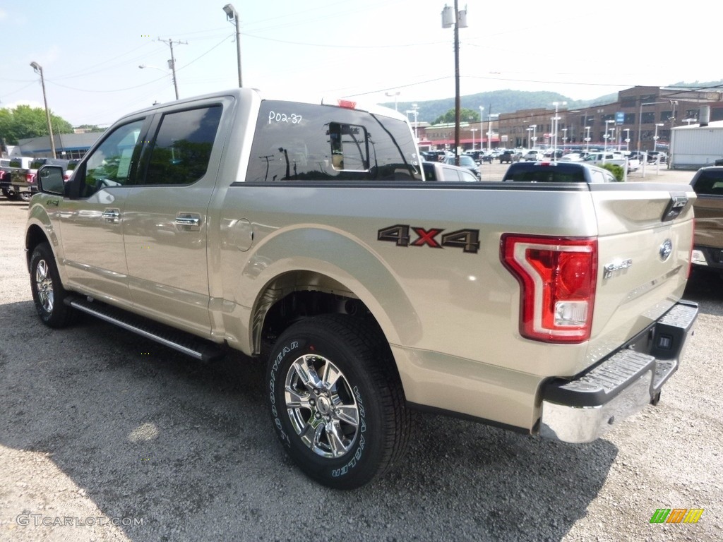 2017 F150 XLT SuperCrew 4x4 - White Gold / Light Camel photo #4