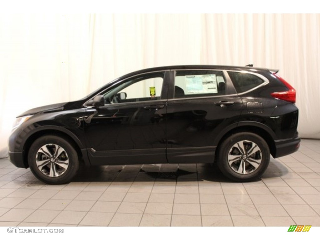 2017 CR-V LX - Crystal Black Pearl / Black photo #5