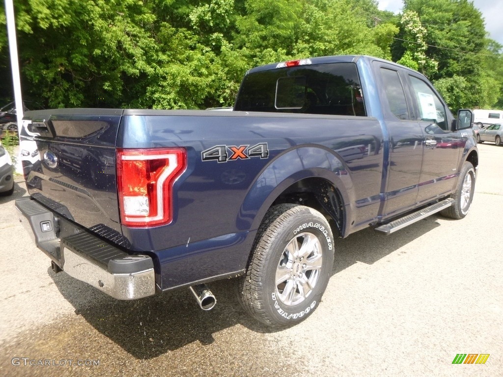2017 F150 XLT SuperCab 4x4 - Blue Jeans / Earth Gray photo #2