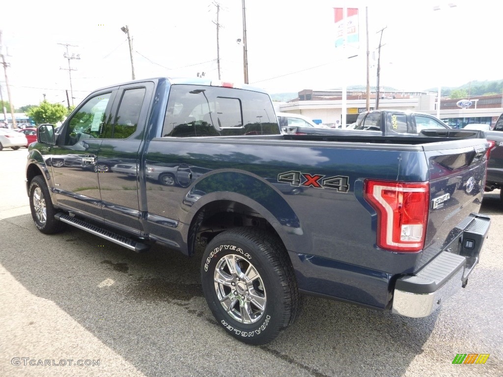 2017 F150 XLT SuperCab 4x4 - Blue Jeans / Earth Gray photo #4