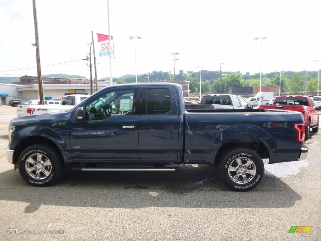 2017 F150 XLT SuperCab 4x4 - Blue Jeans / Earth Gray photo #5
