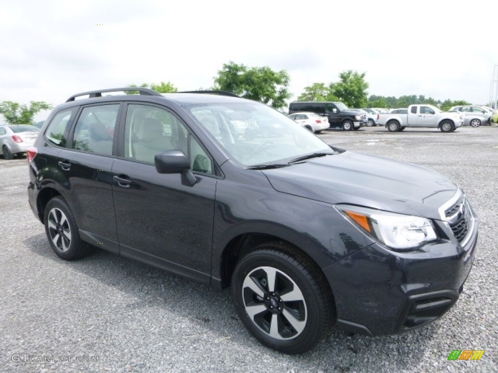 2017 Forester 2.5i - Dark Gray Metallic / Gray photo #1