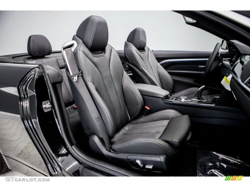Black Interior 2018 BMW 4 Series 430i Convertible Photo #121123239