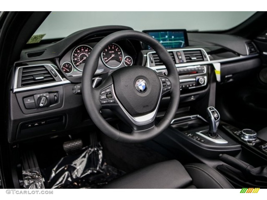 2018 BMW 4 Series 430i Convertible Black Dashboard Photo #121123296