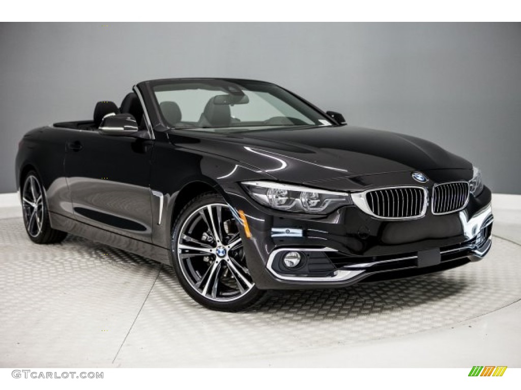 Black Sapphire Metallic 2018 BMW 4 Series 430i Convertible Exterior Photo #121123443