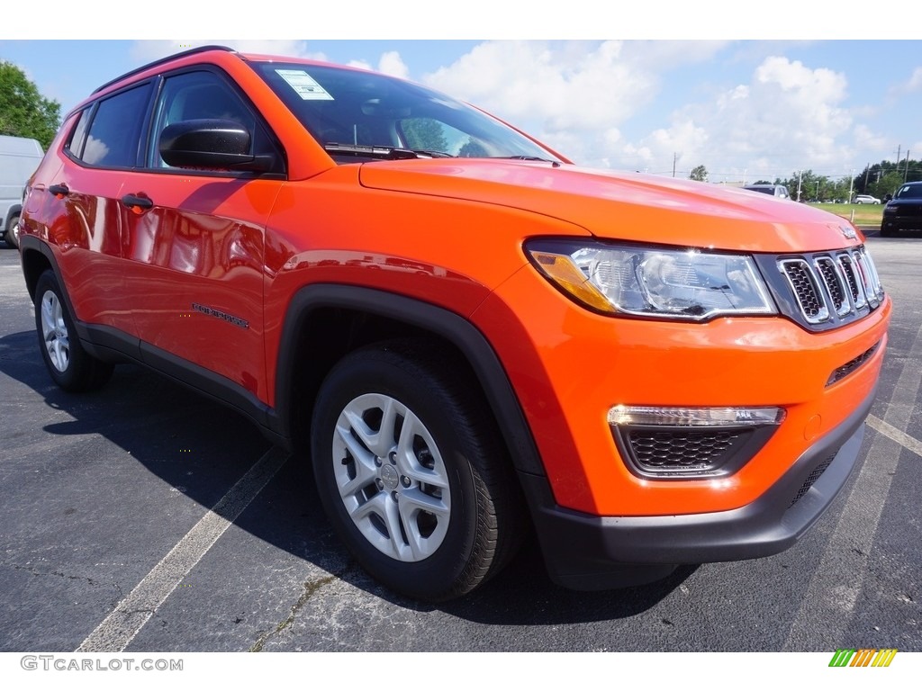 Spitfire Orange 2017 Jeep Compass Sport Exterior Photo #121125963