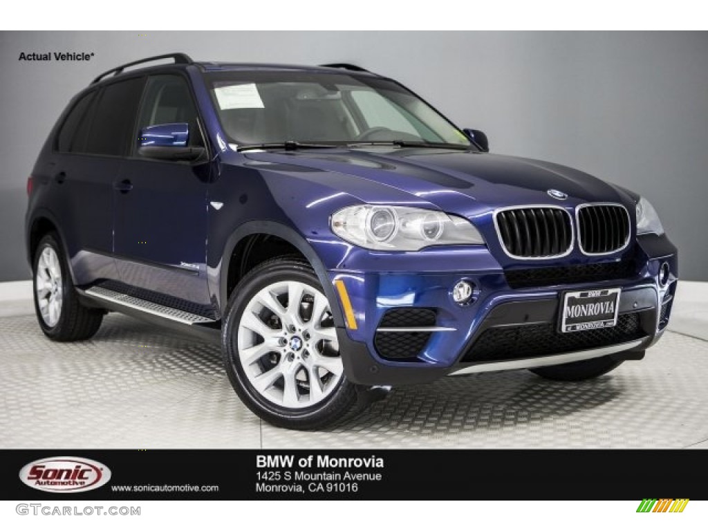 2013 X5 xDrive 35i Premium - Deep Sea Blue Metallic / Black photo #1