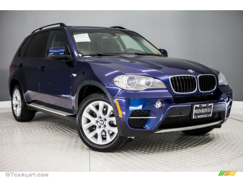 2013 X5 xDrive 35i Premium - Deep Sea Blue Metallic / Black photo #12