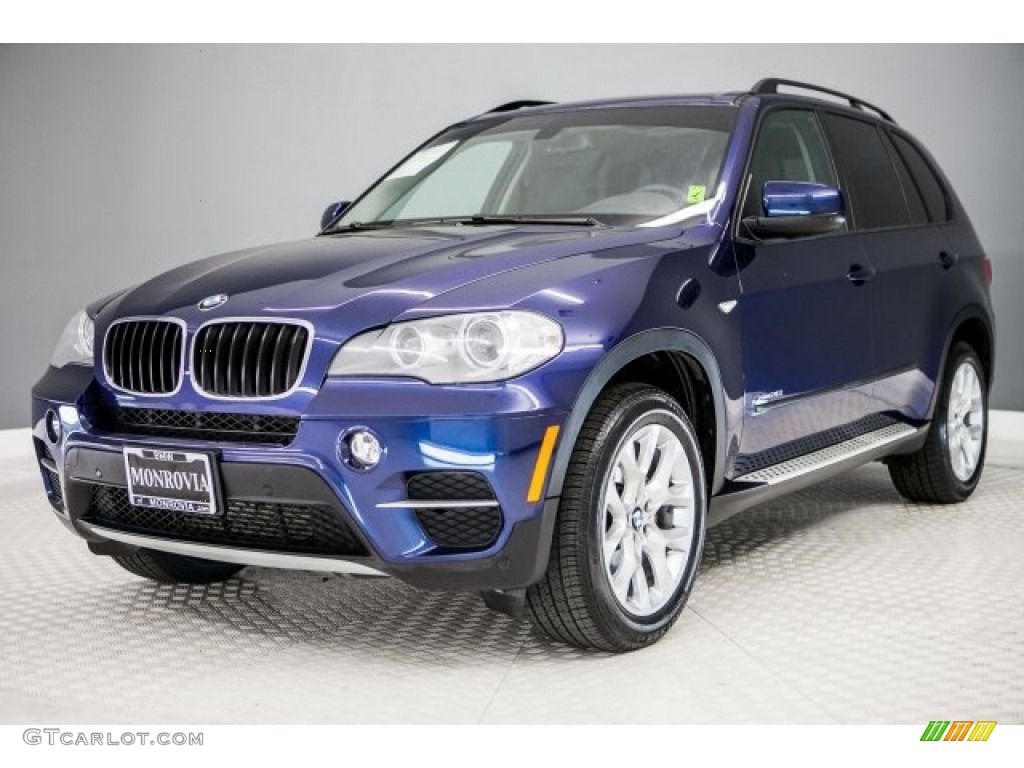 2013 X5 xDrive 35i Premium - Deep Sea Blue Metallic / Black photo #14