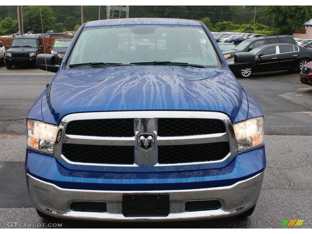 2017 1500 Big Horn Quad Cab 4x4 - Blue Streak Pearl / Black/Diesel Gray photo #2