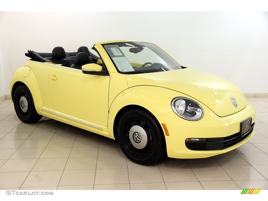 yellow beetle interior