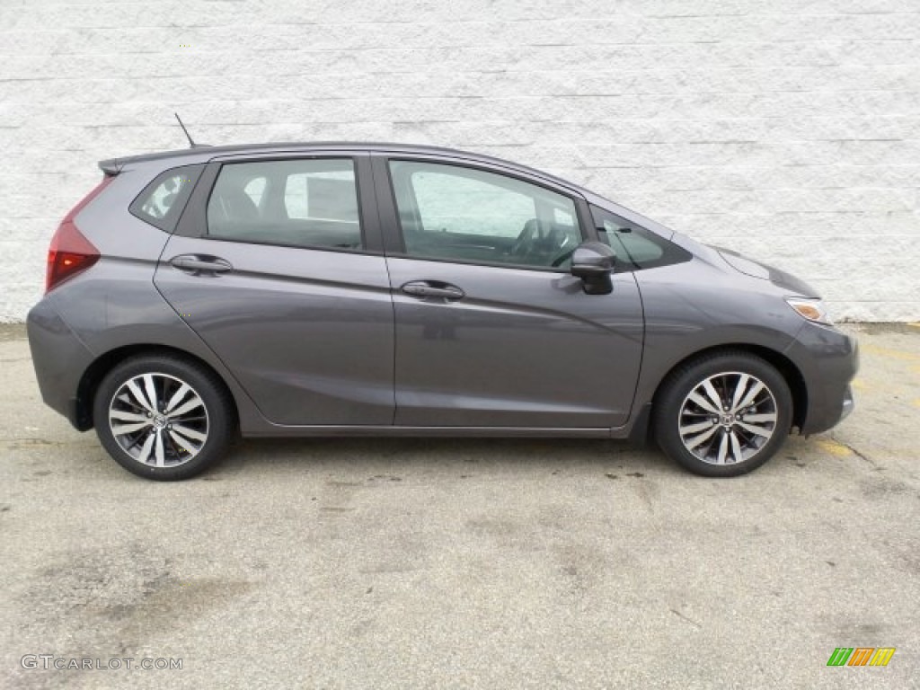 Modern Steel Metallic 2017 Honda Fit EX-L Exterior Photo #121136676