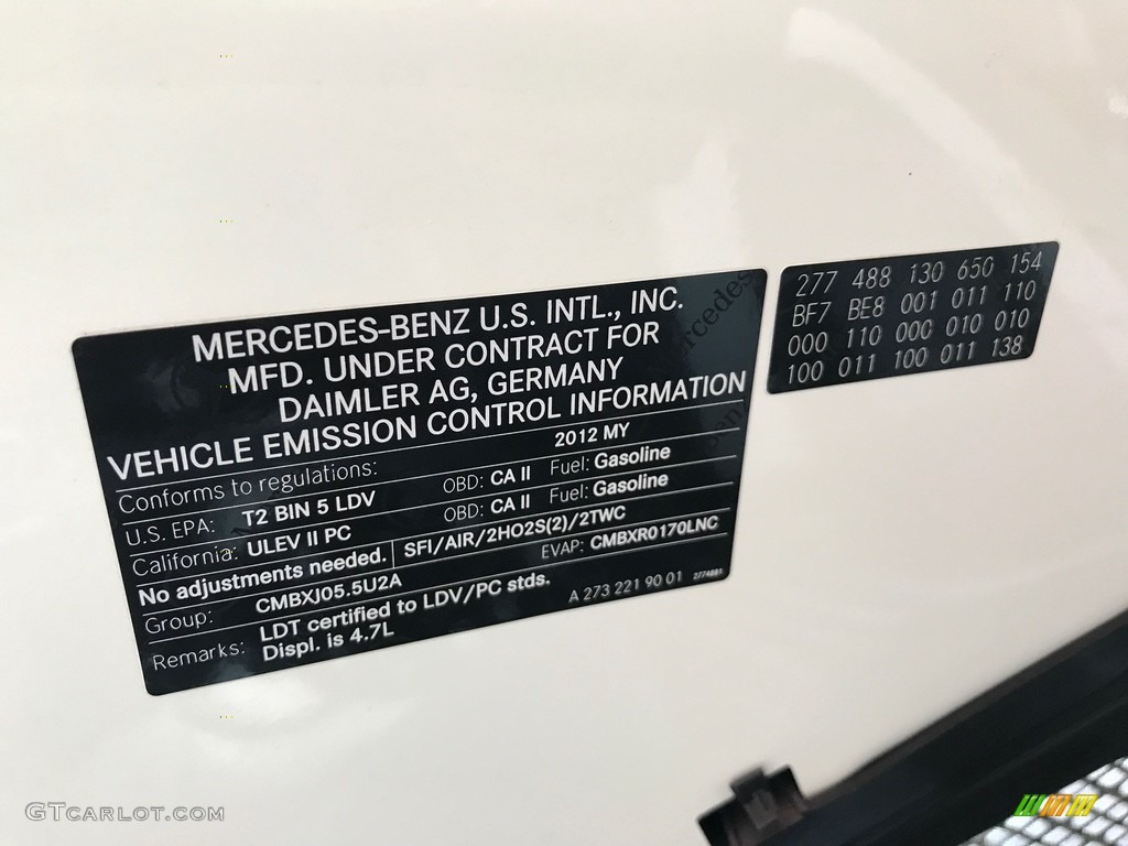 2012 GL 450 4Matic - Arctic White / Cashmere photo #134