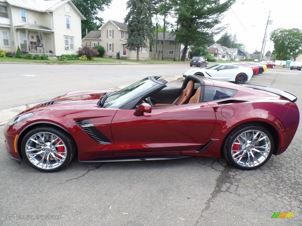 2017 Corvette Z06 Coupe - Long Beach Red Metallic Tintcoat / Kalahari photo #4