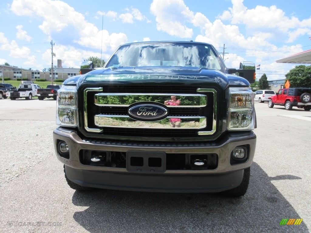 2016 F250 Super Duty King Ranch Crew Cab 4x4 - Green Gem Metallic / King Ranch Mesa/Adobe photo #3