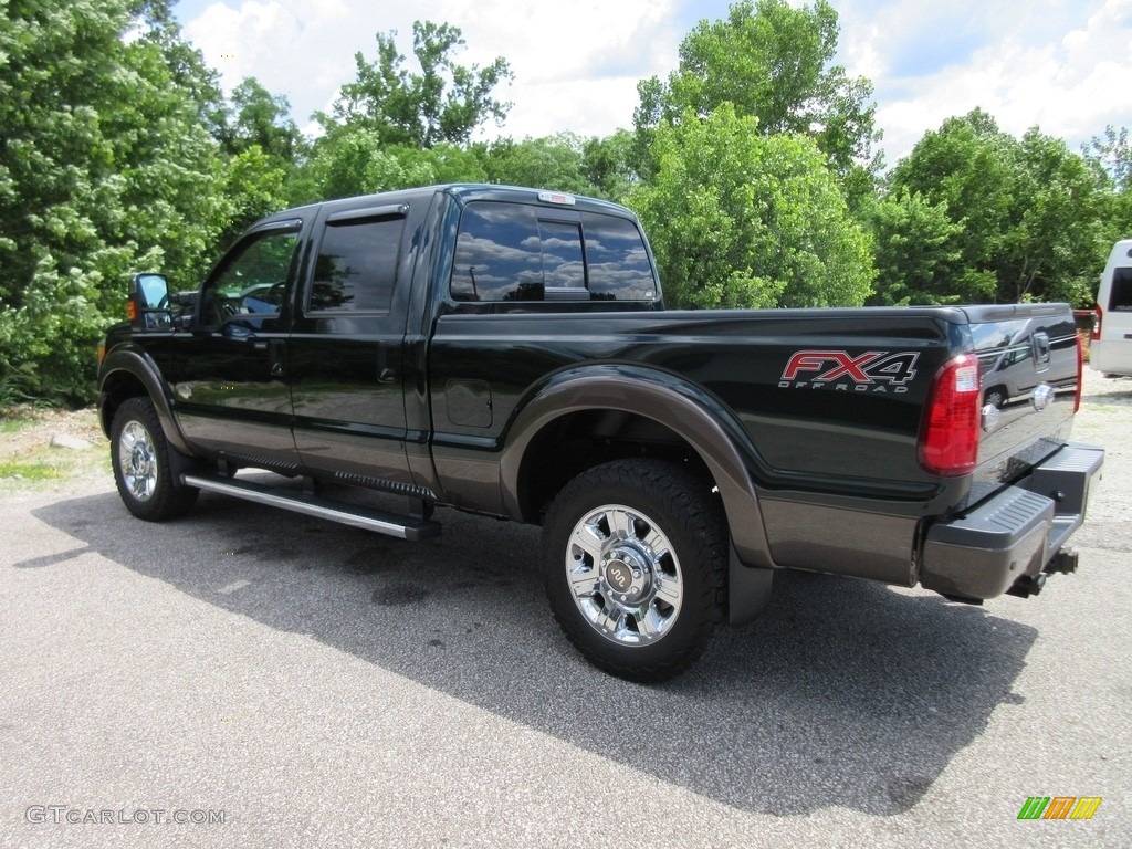 2016 F250 Super Duty King Ranch Crew Cab 4x4 - Green Gem Metallic / King Ranch Mesa/Adobe photo #5