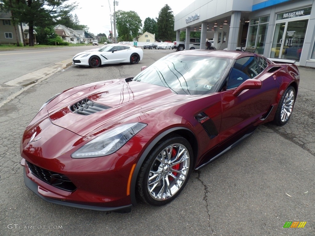 2017 Corvette Z06 Coupe - Long Beach Red Metallic Tintcoat / Kalahari photo #7